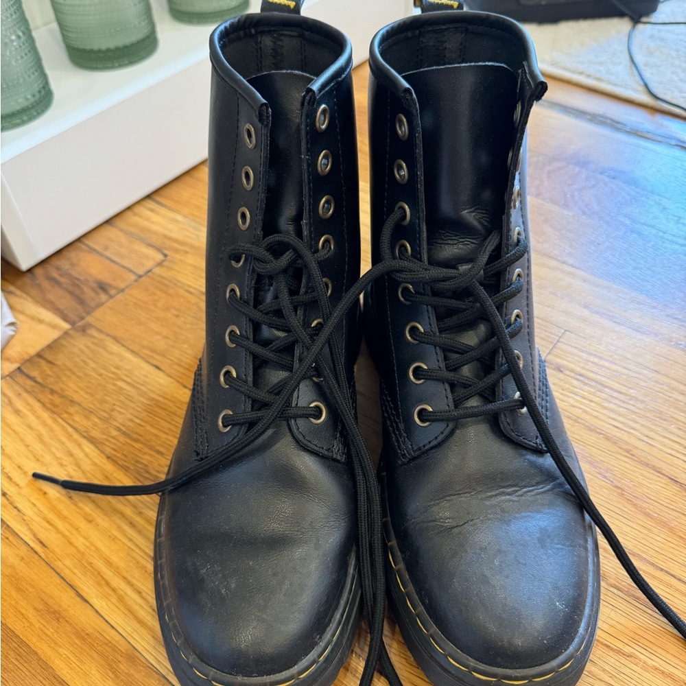 Dr. Martens Black Leather Boots